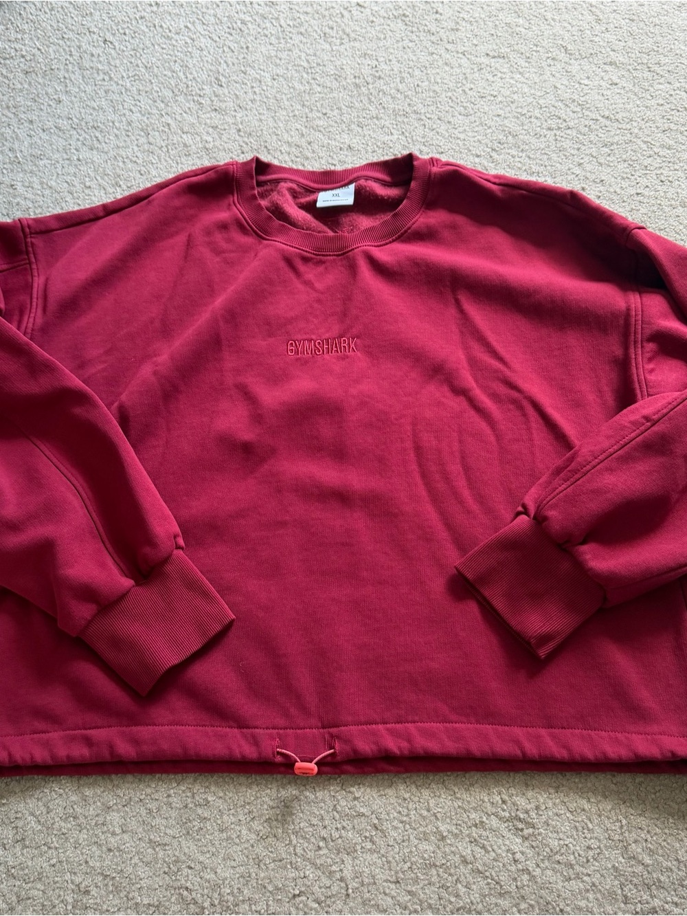 GYMSHARK RED CREWNECK! ✨